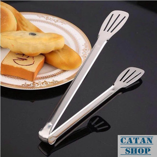 Kẹp Thực Phẩm Inox 29cm Đa Năng Dùng Gắp Đồ Nướng Đồ Chiên Bánh Mì Salad Bền Đẹp Tiện Lợi-GD785-KepTP-Lon
