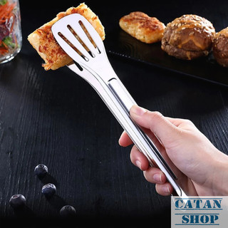 Kẹp Thực Phẩm Inox 29cm Đa Năng Dùng Gắp Đồ Nướng Đồ Chiên Bánh Mì Salad Bền Đẹp Tiện Lợi-GD785-KepTP-Lon