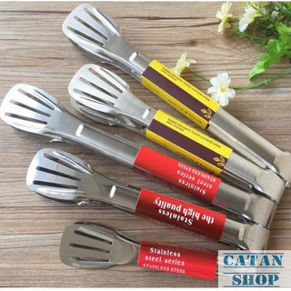 Kẹp Thực Phẩm Inox 29cm Đa Năng Dùng Gắp Đồ Nướng Đồ Chiên Bánh Mì Salad Bền Đẹp Tiện Lợi-GD785-KepTP-Lon