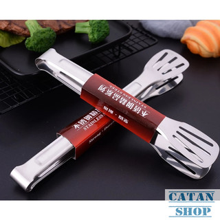 Kẹp Thực Phẩm Inox 29cm Đa Năng Dùng Gắp Đồ Nướng Đồ Chiên Bánh Mì Salad Bền Đẹp Tiện Lợi-GD785-KepTP-Lon