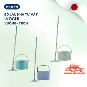 Bộ cây lau nhà tách nước Souji - Inochi - tách nước sạch, vắt khô ráo, lau sạch sẽ, tiện dụng