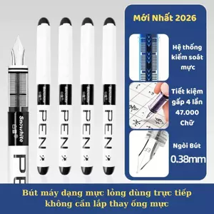 Snowwhite 3 Bút Máy Mực Gell #FP 34-1 Ngòi EF 0.38mm Thân Bút Nhựa PP Nhẹ Dùng Cho Học Sinh Và Văn Phòng.