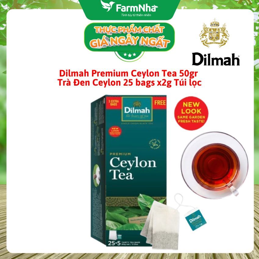 Trà Dilmah Ceylon Gold Finest Ceylon Tea 50g 25x2g Túi lọc - Hương Vị ...