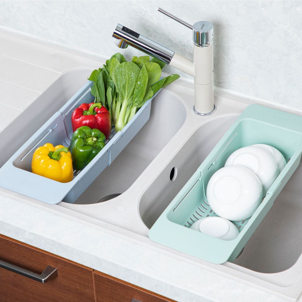 Khay đa năng ĐỂ BỒN RỬA CHÉN YOKO INOCHI, đựng thực phẩm, gác bồn rửa bát rút gọn, tiện lợi