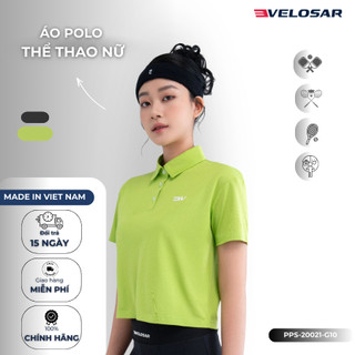 Áo Polo Thể Thao Nữ VELOSAR Thoáng Mát, Co Dãn Phù Hợp Pickleball, Golf, Tennis, LifeStyle PPS-20021