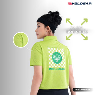 Áo Polo Thể Thao Nữ VELOSAR Thoáng Mát, Co Dãn Phù Hợp Pickleball, Golf, Tennis, LifeStyle PPS-20021