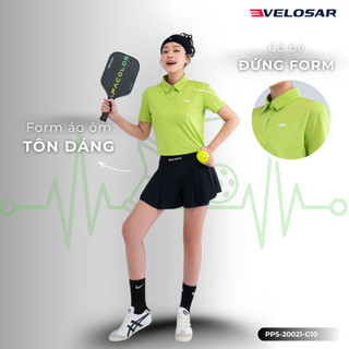 Áo Polo Thể Thao Nữ VELOSAR Thoáng Mát, Co Dãn Phù Hợp Pickleball, Golf, Tennis, LifeStyle PPS-20021