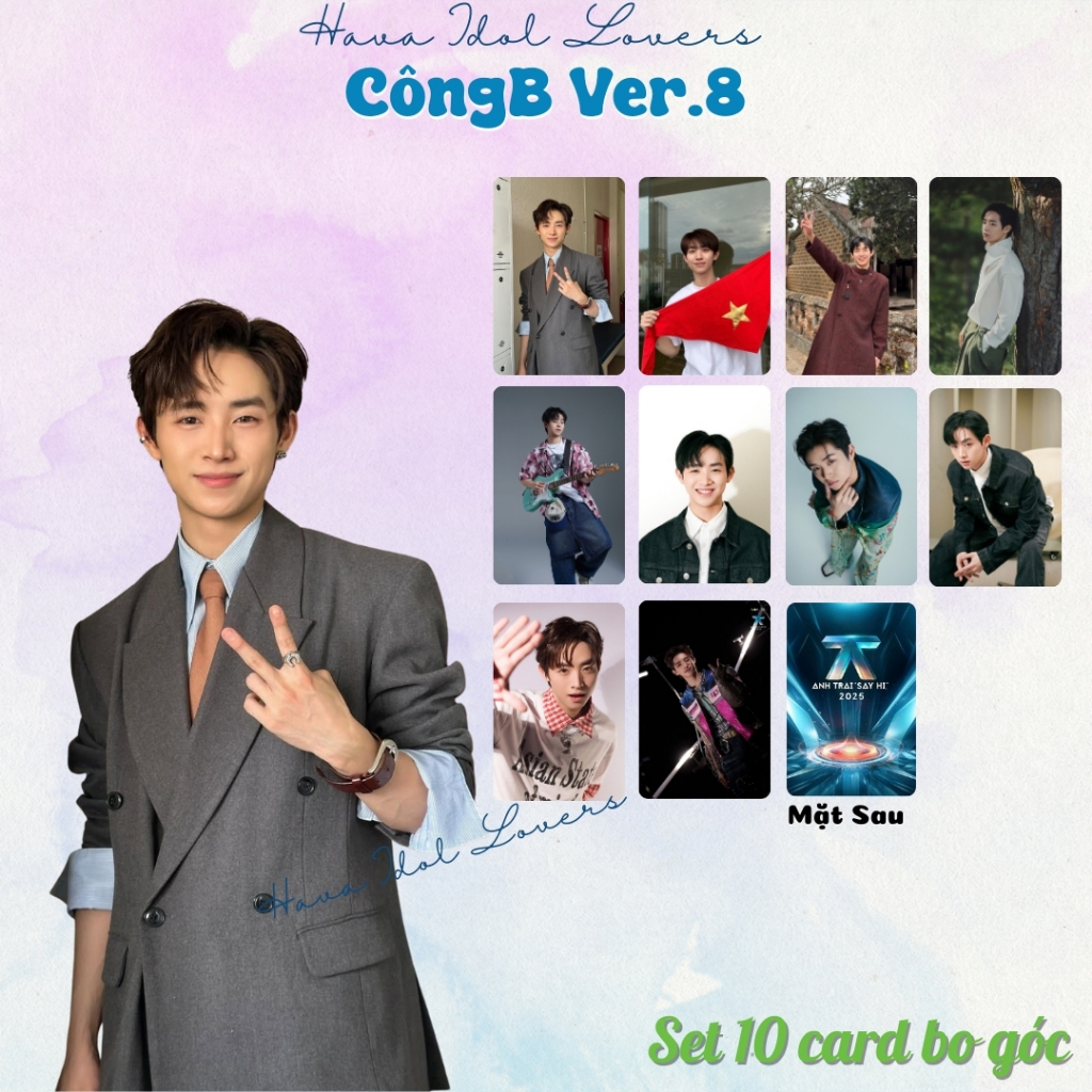 SET 10 Card Bo Góc Anh Trai CÔNGB (CONGB) - Nguyễn Thành Công say hi ...
