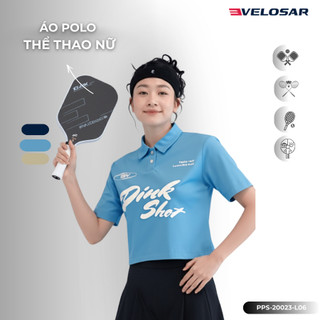 Áo Polo Thể Thao Nữ VELOSAR Thoáng Mát, Co Dãn Phù Hợp Pickleball, Golf, Tennis, LifeStyle PPS-20023