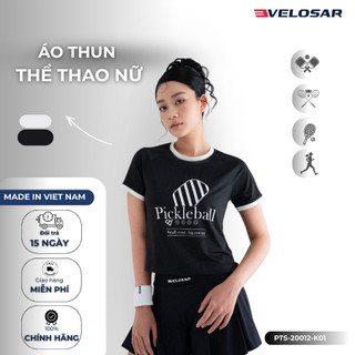 Áo thun thể thao nữ Pickleball, Golf, Cầu lông, Tennis VELOSAR PTS-20012