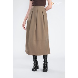 Chân Váy 𝐂𝐂𝐇𝐀𝐓 Dáng A Basic Kiểu A-line Chất Liệu Cao Cấp 25CDS2006ST