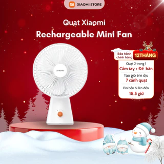 Quạt mini để bàn Xiaomi Rechargeable Mini Fan - Chính Hãng Bảo Hành 12 Tháng