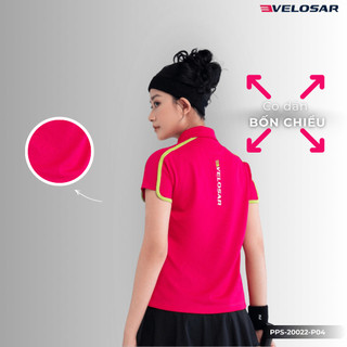 Áo Polo Thể Thao Nữ VELOSAR Thoáng Mát, Co Dãn Phù Hợp Pickleball, Golf, Tennis, LifeStyle PPS-20022