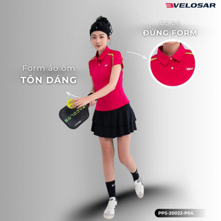 Áo Polo Thể Thao Nữ VELOSAR Thoáng Mát, Co Dãn Phù Hợp Pickleball, Golf, Tennis, LifeStyle PPS-20022