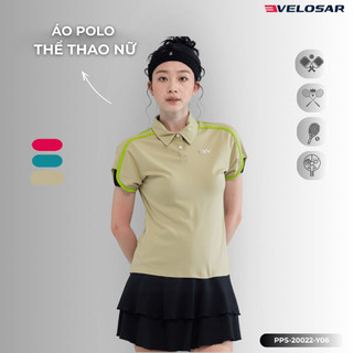 Áo Polo Thể Thao Nữ VELOSAR Thoáng Mát, Co Dãn Phù Hợp Pickleball, Golf, Tennis, LifeStyle PPS-20022