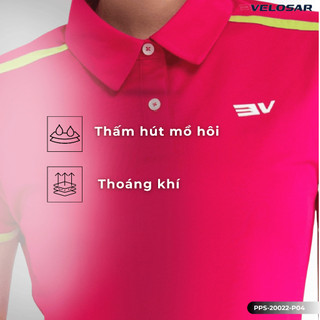 Áo Polo Thể Thao Nữ VELOSAR Thoáng Mát, Co Dãn Phù Hợp Pickleball, Golf, Tennis, LifeStyle PPS-20022