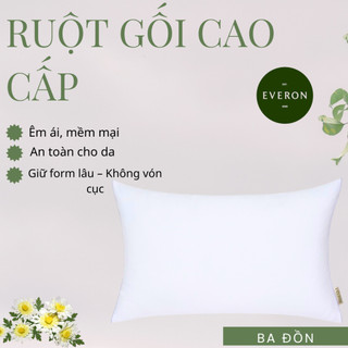 Ruột Gối Nằm Everon Original High 45x65cm Cao 15cm Êm Ái Mềm Mại Thoáng Khí Nâng Đỡ Cổ Vai Gáy