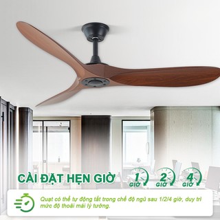 Quạt trần chùm tân cổ điển cho phòng khách có điều khiển từ xa,chế độ đảo ngược chiều hút ẩm