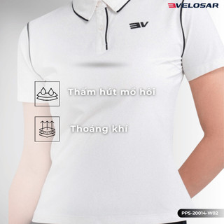 Áo Polo Thể Thao Nữ VELOSAR Thoáng Mát, Co Dãn Phù Hợp Pickleball, Golf, Tennis, LifeStyle PPS-20014