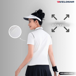 Áo Polo Thể Thao Nữ VELOSAR Thoáng Mát, Co Dãn Phù Hợp Pickleball, Golf, Tennis, LifeStyle PPS-20014