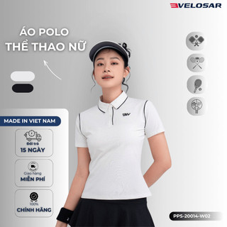 Áo Polo Thể Thao Nữ VELOSAR Thoáng Mát, Co Dãn Phù Hợp Pickleball, Golf, Tennis, LifeStyle PPS-20014