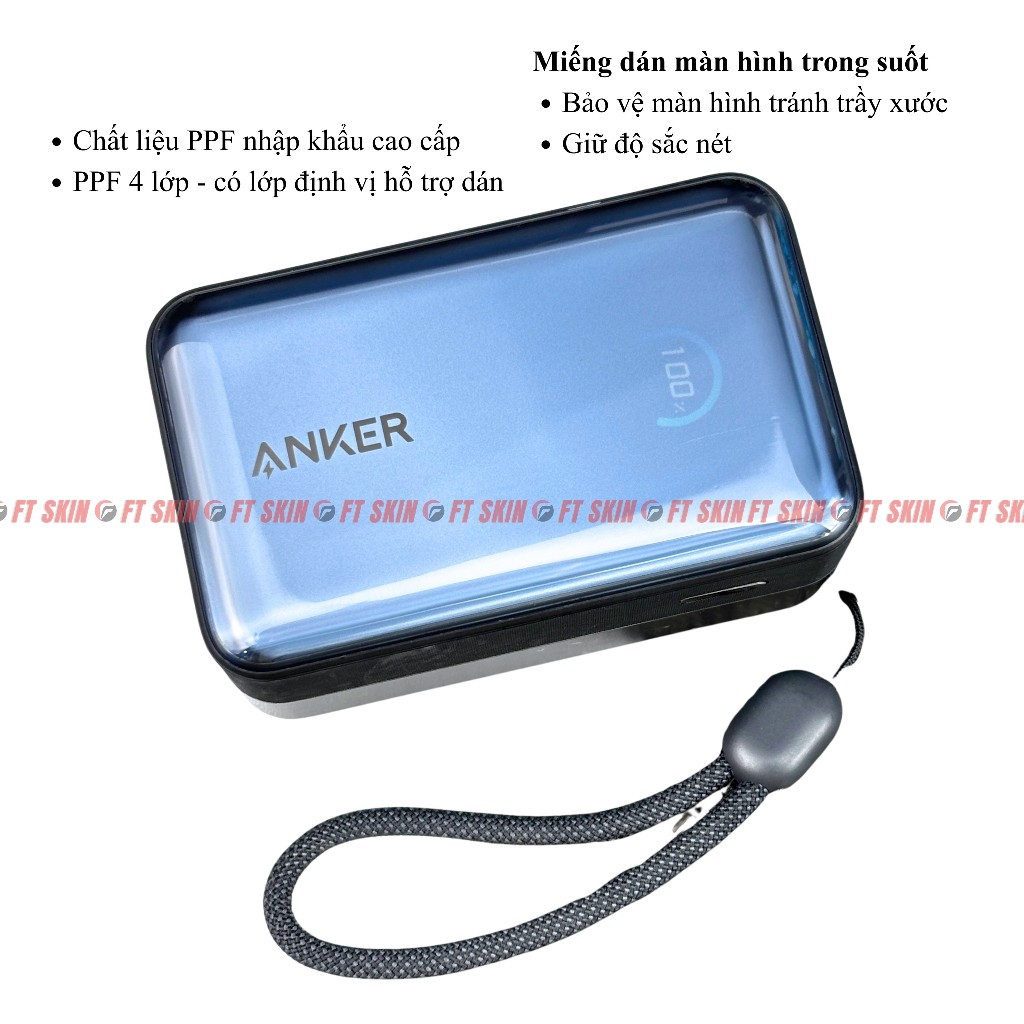 PPF bảo vệ sạc Anker A1638 45W 10000mAh, chất liệu nhập khẩu | BigBuy360 - bigbuy360.vn