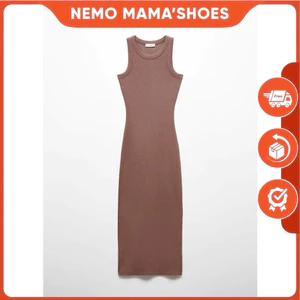 F21 ĐẦM THUN NỮ ÔM BODY QUYẾN RŨ MÀU NÂU SIZE M (220712007)