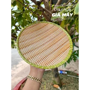 DĨA NHỰA GIẢ MÂY HÌNH TRÒN 25CM
