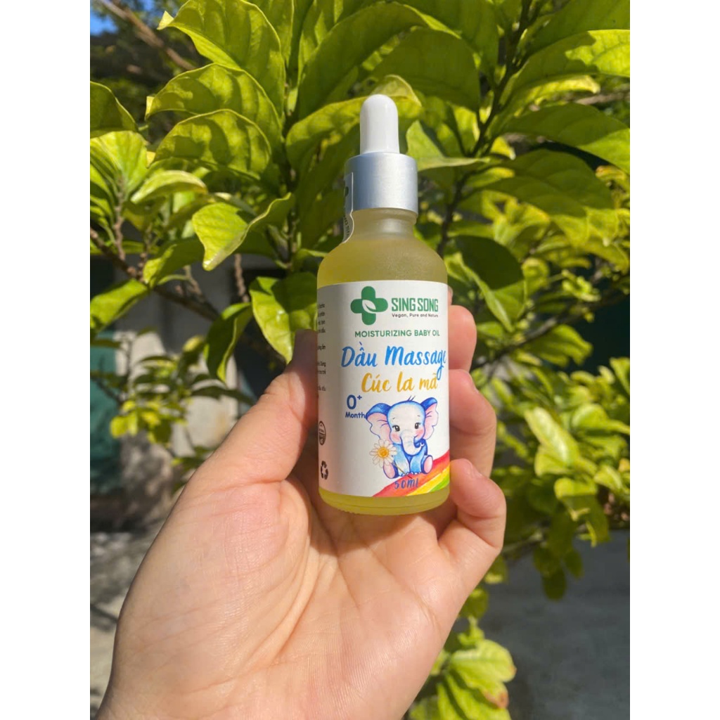 Dầu Massage Cúc La Mã & Quất ISingsongI– hỗ trợ giảm đầy hơi cho bé, dưỡng da, Không Corticoid -50ml