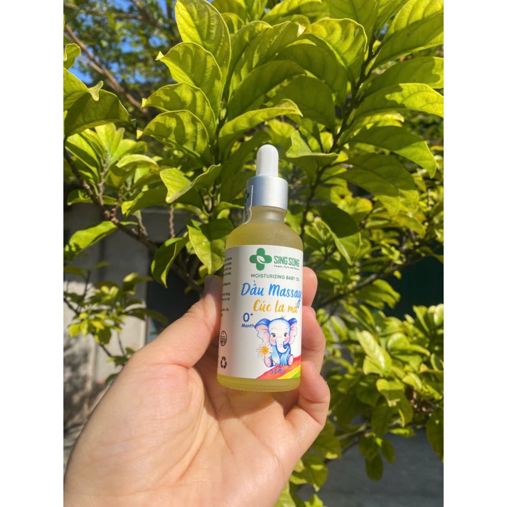 Dầu Massage Cúc La Mã & Quất ISingsongI– hỗ trợ giảm đầy hơi cho bé, dưỡng da, Không Corticoid -50ml