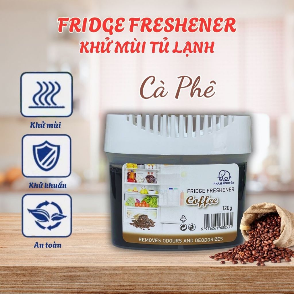 GEL KHỬ MÙI TỦ LẠNH PNAIREX 120G - KHỬ MÙI HÔI, GIỮ THỰC PHẨM TƯƠI MỚI
