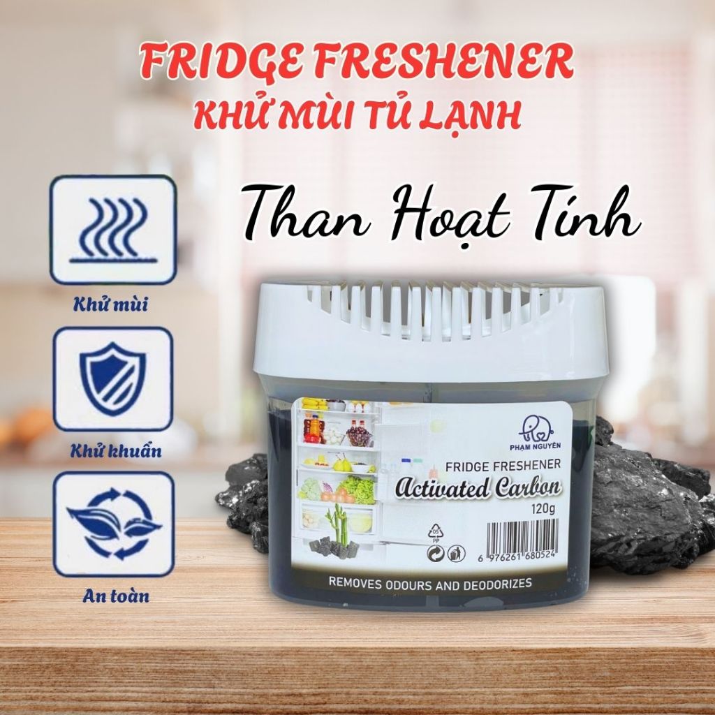 GEL KHỬ MÙI TỦ LẠNH PNAIREX 120G - KHỬ MÙI HÔI, GIỮ THỰC PHẨM TƯƠI MỚI