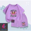 Set Bộ Mùa Hè Cho Bé, Hình Kitten Girl University Est. 1992, Thun Cotton Mềm Mại Co Giãn Tốt (M343)