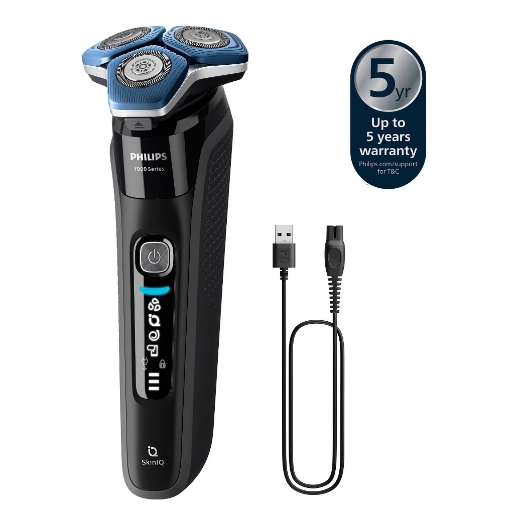 Máy Cạo Râu Khô Và Ướt PHILIPS S7886/50, Lớp Mạ Nano SkinGlide, Có Hộp Vệ Sinh, Bảo Hành 5 Năm