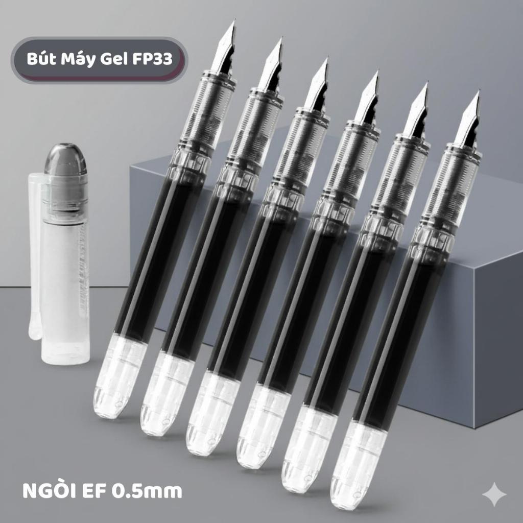 Bút Máy Gel FP33 Cho Học Sinh Cấp 1 - Mẫu Mới 2026 Viết Trơn Tiết Kiệm Chi Phí, Dung Tích Lớn Mực Nhanh Khô Không Lem