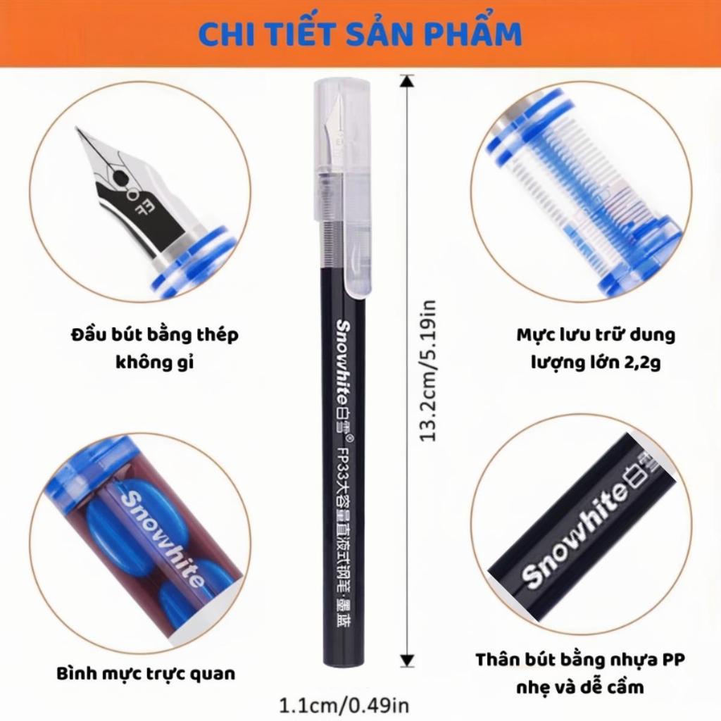 2 Bút Máy Gel F33 Cho Học Sinh Cấp 1 - Mẫu Mới 2026 Viết êm Trơn Tiết Kiệm Chi Phí, Dùng Cho Học Sinh Và Dân Văn Phòng.