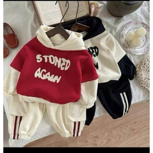 BỘ NỈ DA CÁ MŨ PHỐI MÀU ĐỎ ĐEN AGAM