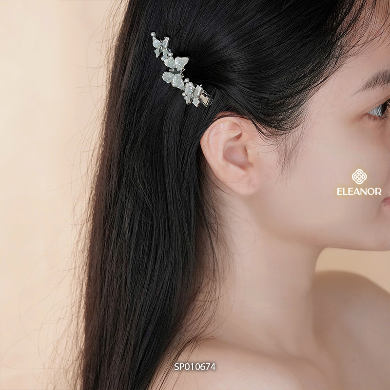 Kẹp tóc nữ Eleanor Accessories thiết kế hình hồ điệp kẹp tóc  đính đá phụ kiện tóc 10674
