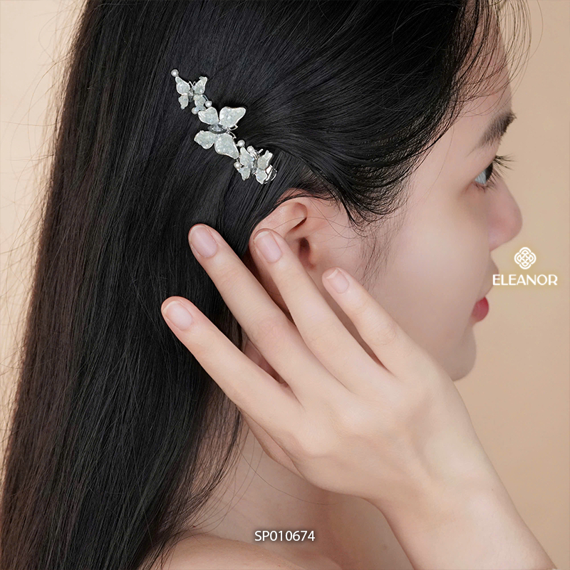 Kẹp tóc nữ Eleanor Accessories thiết kế hình hồ điệp kẹp tóc  đính đá phụ kiện tóc 10674