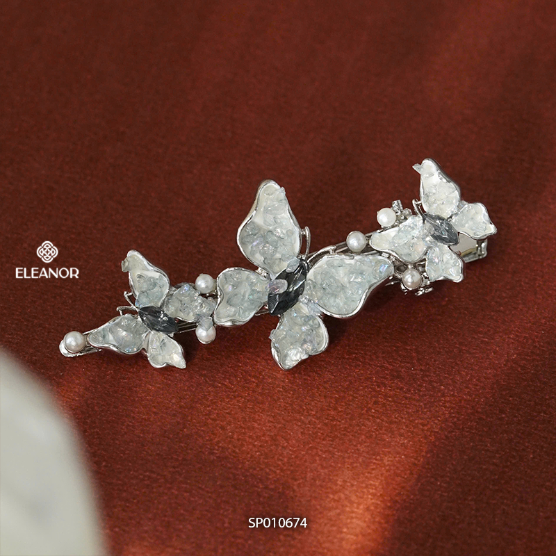 Kẹp tóc nữ Eleanor Accessories thiết kế hình hồ điệp kẹp tóc  đính đá phụ kiện tóc 10674