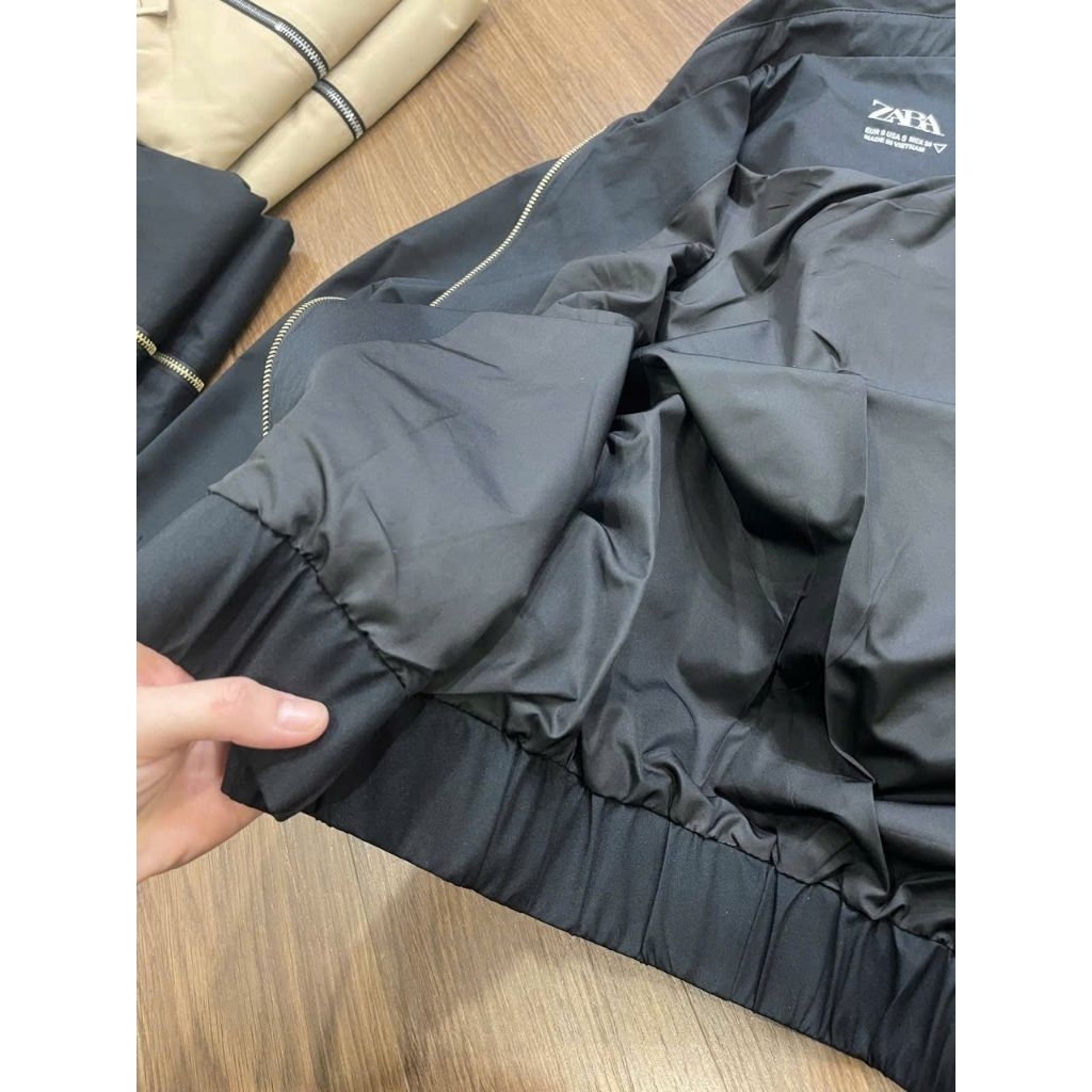 (BomoHouse) Áo khoác bomber chống nước 2 lớp Zá. Rà. unisex