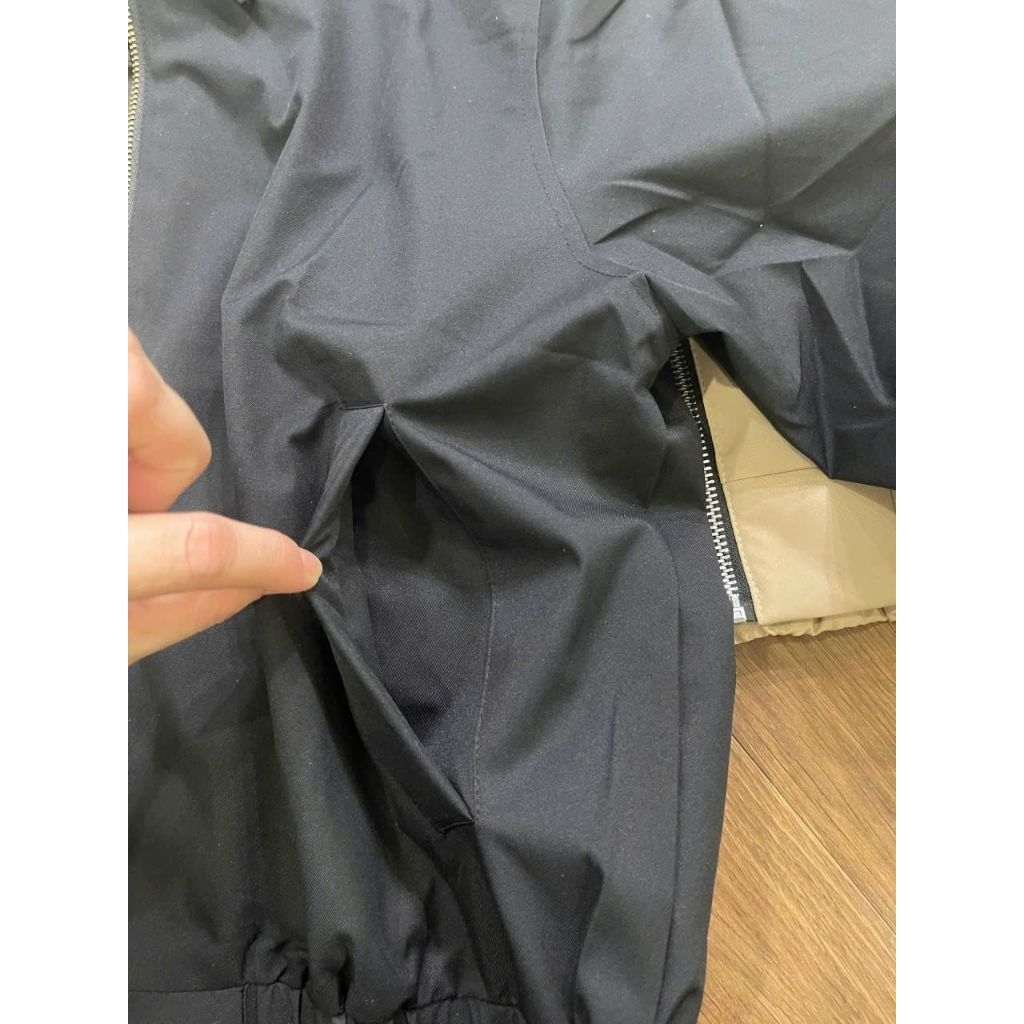 (BomoHouse) Áo khoác bomber chống nước 2 lớp Zá. Rà. unisex