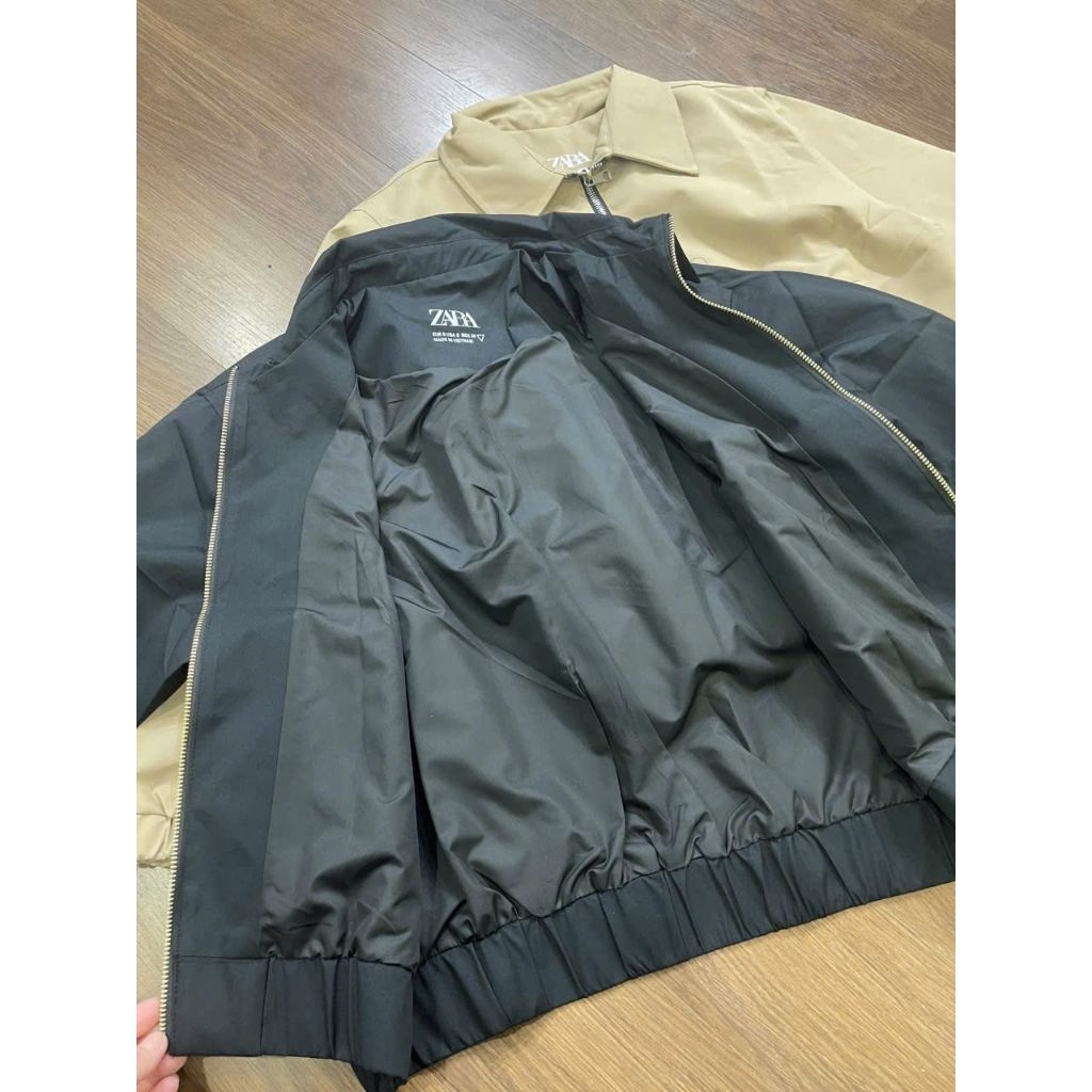 (BomoHouse) Áo khoác bomber chống nước 2 lớp Zá. Rà. unisex