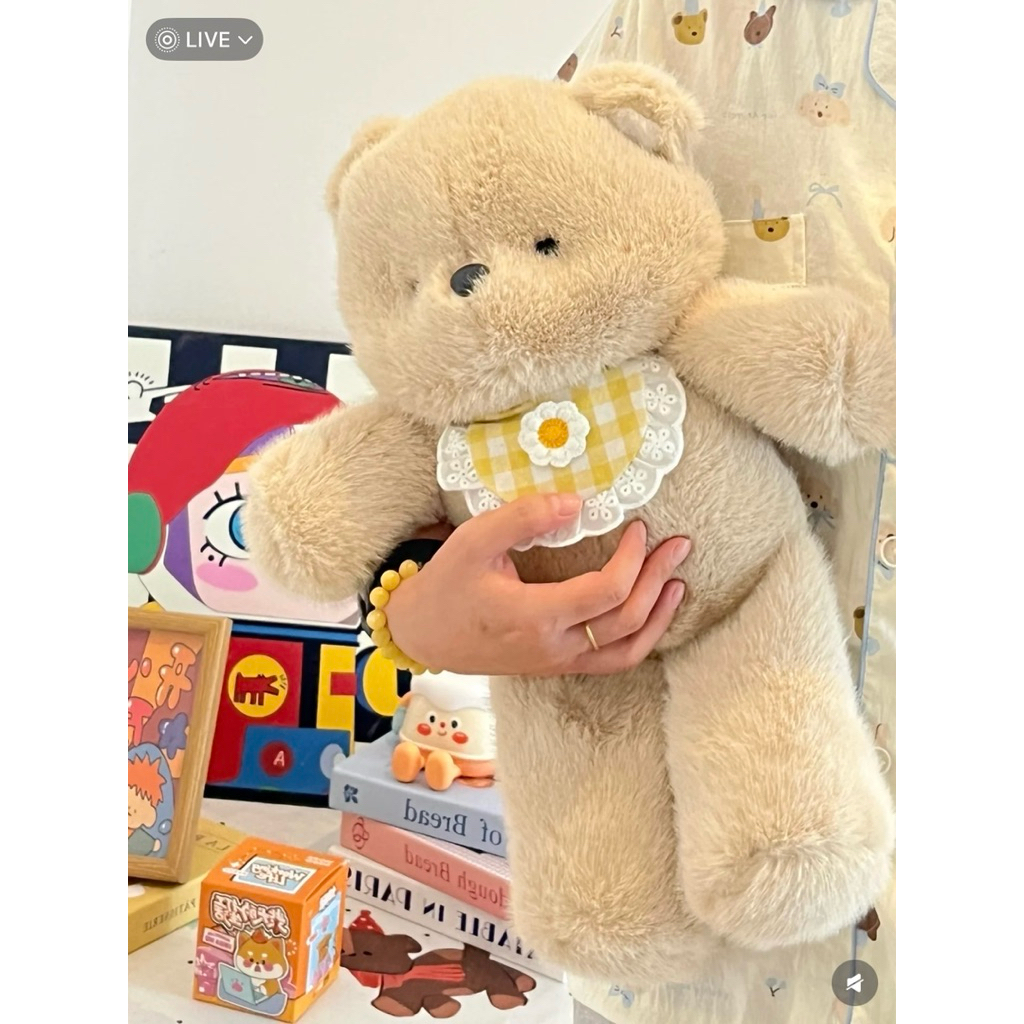 Gấu Thú Bông Đeo Yếm Animal Đi Chạy Bộ Thỏ Voi Mèo Heo Gấu Teddy Quà Tặng Độc Đáo Lông Xù Siêu Mềm Mịn Siêu Dễ Thương