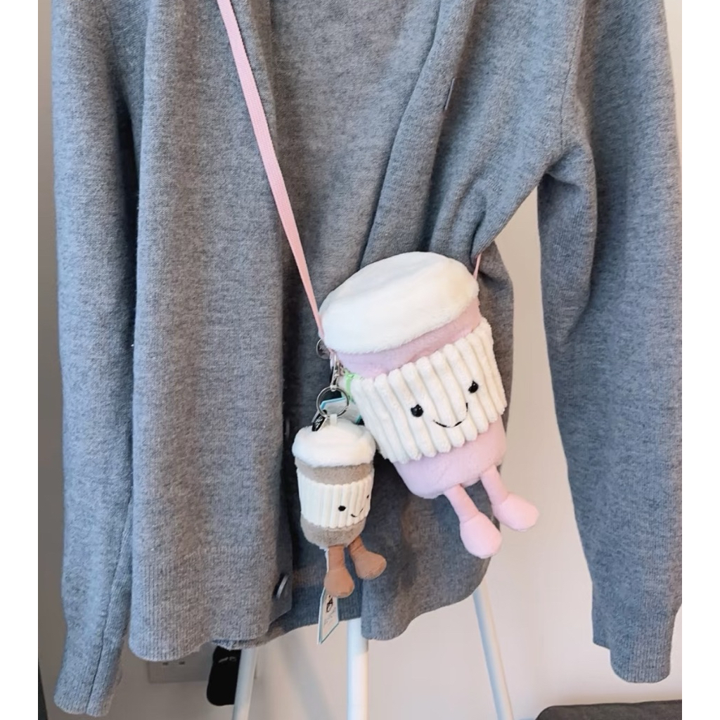 100% Authentic) Túi đeo hình cốc Coffee Jellycat Amuseables Coffee