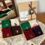 Set Combo Tất Vớ Nữ Cổ Cao Chất Len Xù Cổ Nhún Haste Thêu Noel Giáng Sinh Chất Liệu Len Cotton Quà Tặng