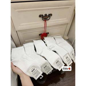 Set 10 đôi tất trắng cổ cao