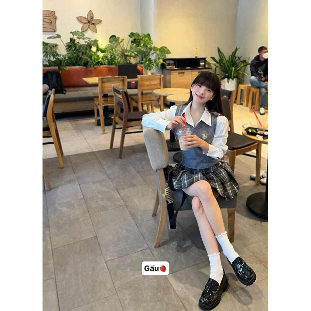 Set 10 đôi tất trắng cổ cao