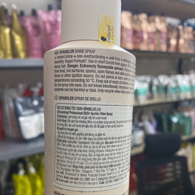 Keo xịt bóng tóc OSiS+ Sparkler Schwarzkopf Professional 300ml