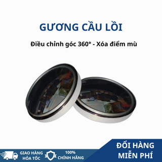 Gương Cầu Lồi Gắn Kính Hậu Ô Tô XETABON, Không Viên Tráng Bạc Xoay 360 Xóa Điểm Mù Cho Xe Hơi, Ô Tô